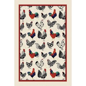 Ulster Weavers 'Rooster' Animal Print 100% Cotton Tea Towel in Cream Cream Ulster Weavers 'Rooster' Animal Print 100% Cotton Tea Towel in Cream Cream