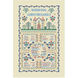 Ulster Weavers 'Wedding Sampler' Classic Print 100% Cotton Tea Towel in Yellow Yellow Ulster Weavers 'Wedding Sampler' Classic Print 100% Cotton Tea Towel in Yellow Yellow