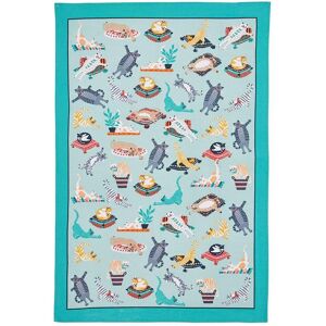 Ulster Weavers 'Kitty Cats' Animal Print 100% Cotton Tea Towel in Blue Blue Ulster Weavers 'Kitty Cats' Animal Print 100% Cotton Tea Towel in Blue Blue