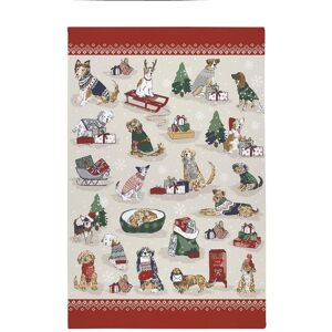 Ulster Weavers 'Merry Mutts' Christmas Animals 100% Cotton Tea Towel in Red Red Ulster Weavers 'Merry Mutts' Christmas Animals 100% Cotton Tea Towel in Red Red