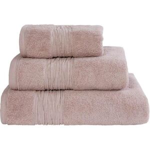 Lazy Linen Turkish Cotton With Linen Blend Insert Border 600gsm 4 Piece Towel Bale in Light Pink Light Pink Lazy Linen Turkish Cotton With Linen Blend Insert Border 600gsm 4 Piece Towel Bale in Light Pink Light Pink
