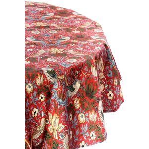 Le Chateau Textiles William Morris Red Strawberry Thief Fabric 132x178cm Tablecloth Size: 132x178 cm Red 132x178 cm Le Chateau Textiles William Morris Red Strawberry Thief Fabric 132x178cm Tablecloth Size: 132x178 cm Red 132x178 cm