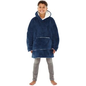 Just Essentials Navy Shaggy Oversized Sherpa Fleece Hooded Blanket Wearable Throw in Mid Navy Mid Navy One Size Just Essentials Navy Shaggy Oversized Sherpa Fleece Hooded Blanket Wearable Throw in Mid Navy Mid Navy One Size