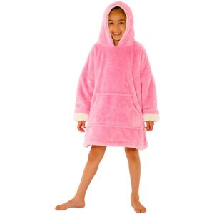Just Essentials Pink Shaggy Oversized Sherpa Fleece Hooded Blanket Wearable Throw Pink One Size Just Essentials Pink Shaggy Oversized Sherpa Fleece Hooded Blanket Wearable Throw Pink One Size