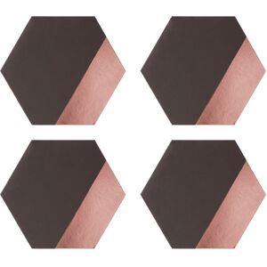 Orsina Geome Dipped Hexagonal Placements in Grey Grey Orsina Geome Dipped Hexagonal Placements in Grey Grey