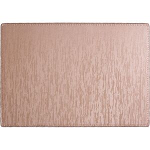 Orsina Set Of Four Rectangular Placemats, Contemporary Heat Resistant Dining Mats, Stylish Faux Leather in Gold Gold Orsina Set Of Four Rectangular Placemats, Contemporary Heat Resistant Dining Mats, Stylish Faux Leather in Gold Gold