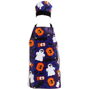 Orsina Halloween Children's Spooky Chef Set, Fun Cotton Apron, Glove, & Hat With Ghost & Pumpkin Print Multicolor Orsina Halloween Children's Spooky Chef Set, Fun Cotton Apron, Glove, & Hat With Ghost & Pumpkin Print Multicolor