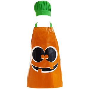 Orsina Halloween Children's Pumpkin Chef Set, Cute Cotton Apron, Glove, & Hat With Pumpkin Design Multicolor Orsina Halloween Children's Pumpkin Chef Set, Cute Cotton Apron, Glove, & Hat With Pumpkin Design Multicolor