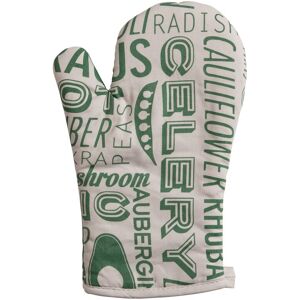 Orsina Green Single Oven Glove, Contemporary Green Pattern With Quilted Heat Protection, Comfortable Grip Green Orsina Green Single Oven Glove, Contemporary Green Pattern With Quilted Heat Protection, Comfortable Grip Green