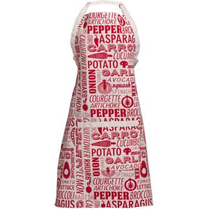 Orsina Red Apron, Striking Red Pattern With Adjustable Neck Strap & Waist Ties, Shields Clothing From Spills Red Orsina Red Apron, Striking Red Pattern With Adjustable Neck Strap & Waist Ties, Shields Clothing From Spills Red