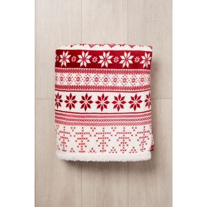 BHS Christmas Fairisle Throw with Sherpa in Red Size: 140 cm x 180 cm Red 140 cm x 180 cm BHS Christmas Fairisle Throw with Sherpa in Red Size: 140 cm x 180 cm Red 140 cm x 180 cm