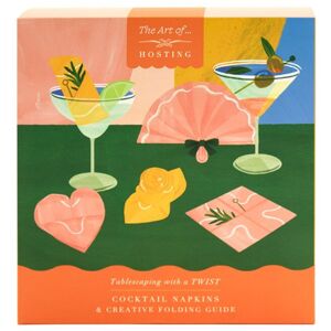 Portico Designs Ltd Art of Hosting Cocktail Napkins & Creative Folding Guide Multicolor Portico Designs Ltd Art of Hosting Cocktail Napkins & Creative Folding Guide Multicolor