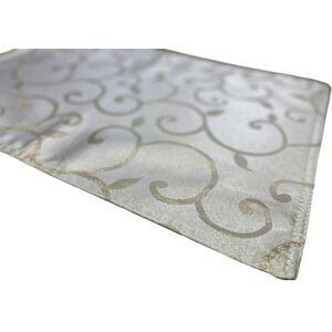 HomeSpace Direct Alexis Sparkle Embellished Table Runner in Cream Cream HomeSpace Direct Alexis Sparkle Embellished Table Runner in Cream Cream