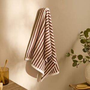 Yard Hebden Striped 100% Cotton Towel in Dark Brown Dark Brown Yard Hebden Striped 100% Cotton Towel in Dark Brown Dark Brown