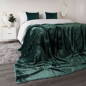 OHS Luxury Faux Fur Large Mink Fleece Throw Blanket in Dark Green Size: 150 cm x 200 cm Dark Green 150 cm x 200 cm OHS Luxury Faux Fur Large Mink Fleece Throw Blanket in Dark Green Size: 150 cm x 200 cm Dark Green 150 cm x 200 cm