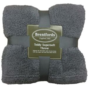 OHS Large Teddy Fleece Throw Blanket in Charcoal Size: 125 cm x 150 cm Charcoal 125 cm x 150 cm OHS Large Teddy Fleece Throw Blanket in Charcoal Size: 125 cm x 150 cm Charcoal 125 cm x 150 cm