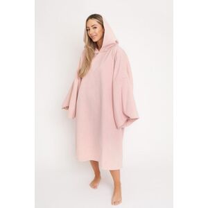 OHS Women's Poncho Oversized Hooded Towel Bath Beach Robe in Light Pink Light Pink One Size OHS Women's Poncho Oversized Hooded Towel Bath Beach Robe in Light Pink Light Pink One Size