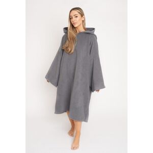 OHS Women's Poncho Oversized Hooded Towel Bath Beach Robe in Charcoal Charcoal One Size OHS Women's Poncho Oversized Hooded Towel Bath Beach Robe in Charcoal Charcoal One Size