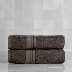 OHS 2 Pack of 100% Cotton Bathroom Hand Towel in Grey Grey OHS 2 Pack of 100% Cotton Bathroom Hand Towel in Grey Grey