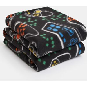 OHS Men's Soft Gaming Fleece Blanket in Black Size: 120 cm x 150 cm Black 120 cm x 150 cm OHS Men's Soft Gaming Fleece Blanket in Black Size: 120 cm x 150 cm Black 120 cm x 150 cm