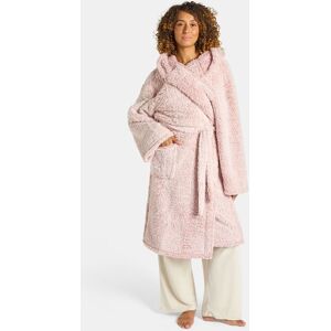 OHS Teddy Marl Fleece Adults Dressing Gown Full-Length Robe in Light Pink Light Pink One Size OHS Teddy Marl Fleece Adults Dressing Gown Full-Length Robe in Light Pink Light Pink One Size