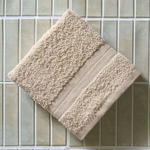OHS Luxury Hand Towel 100% Cotton Bathroom in Beige Beige OHS Luxury Hand Towel 100% Cotton Bathroom in Beige Beige