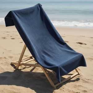 OHS Plain Microfibre Quick Dry Beach Towel Bathroom in Navy Navy OHS Plain Microfibre Quick Dry Beach Towel Bathroom in Navy Navy