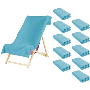 OHS 10 x Plain Microfiber Quick Dry Bath Beach Towel in Bright Blue Bright Blue OHS 10 x Plain Microfiber Quick Dry Bath Beach Towel in Bright Blue Bright Blue