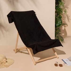 OHS Plain Microfibre Quick Dry Beach Towel Bathroom in Black Black OHS Plain Microfibre Quick Dry Beach Towel Bathroom in Black Black
