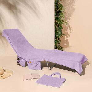 OHS Beach Towel Bag Microfiber Quick Dry Absorbent Bath Large Travel Spa in Lilac Lilac OHS Beach Towel Bag Microfiber Quick Dry Absorbent Bath Large Travel Spa in Lilac Lilac