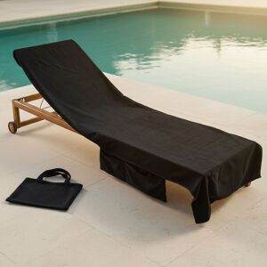 OHS Beach Towel Bag Microfibre Quick Dry Absorbent Bath Large Travel Spa in Black Black OHS Beach Towel Bag Microfibre Quick Dry Absorbent Bath Large Travel Spa in Black Black