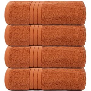 Brentfords Large Bath Towels - Burnt Orange - 100% Cotton Brentfords Large Bath Towels - Burnt Orange - 100% Cotton