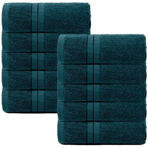 Brentfords - Teal Green Small 10-Piece Bathroom Hand Towels Brentfords - Teal Green Small 10-Piece Bathroom Hand Towels