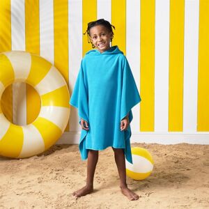 OHS Poncho Towel Absorbent Hood Quick Drying Beach Robe Childrens in Blue Blue OHS Poncho Towel Absorbent Hood Quick Drying Beach Robe Childrens in Blue Blue