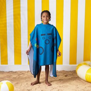 OHS Poncho Beach Towel Hooded Quick Dry Microfibre Soft Absorbent in Blue Blue OHS Poncho Beach Towel Hooded Quick Dry Microfibre Soft Absorbent in Blue Blue