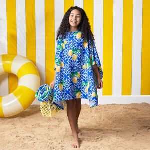 OHS Poncho Beach Towel Poncho Hooded Quick Dry Microfibre Soft in Blue Blue OHS Poncho Beach Towel Poncho Hooded Quick Dry Microfibre Soft in Blue Blue