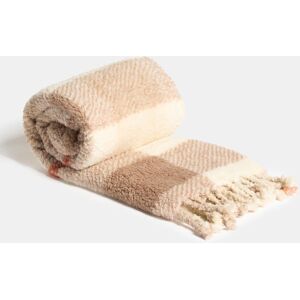 OHS Check Tassel Sherpa Fleece Throw Ultra Soft Cosy Blanket in Burnt Orange Size: 120 cm x 150 cm Burnt Orange 120 cm x 150 cm OHS Check Tassel Sherpa Fleece Throw Ultra Soft Cosy Blanket in Burnt Orange Size: 120 cm x 150 cm Burnt Orange 120 cm x 150 cm