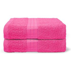 Brentfords - Bath Towels 2-Pack - Pink - 70x115cm - 100% Cotton - Bath towel Brentfords - Bath Towels 2-Pack - Pink - 70x115cm - 100% Cotton - Bath towel