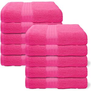 OHS 10 Pack of 100% Cotton Bath Sheet Bathroom Towel in Pink Pink Bath Sheet OHS 10 Pack of 100% Cotton Bath Sheet Bathroom Towel in Pink Pink Bath Sheet
