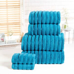 Rapport Home Ribbed Super Soft Cotton Towel in Teal Size: Bath Sheet Teal Bath Sheet Rapport Home Ribbed Super Soft Cotton Towel in Teal Size: Bath Sheet Teal Bath Sheet