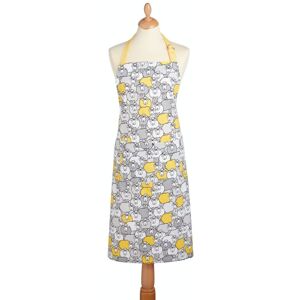 KitchenCraft Yellow Sheep Apron in Grey Grey KitchenCraft Yellow Sheep Apron in Grey Grey