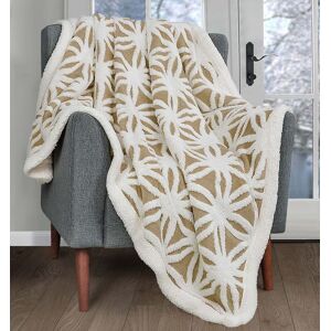 Velosso Sherpa Backed Thermal Soft Throw, Luxury Jacquard Blanket, Easy Care in Light Tan Size: 125 cm x 150 cm Light Tan 125 cm x 150 cm Velosso Sherpa Backed Thermal Soft Throw, Luxury Jacquard Blanket, Easy Care in Light Tan Size: 125 cm x 150 cm Light Tan 125 cm x 150 cm