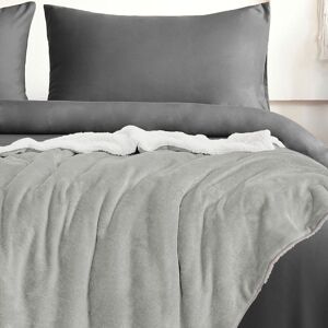 Velosso Luxurious Velvet Throw Blanket with Plush Sherpa Reverse in Beige Size: 125 cm x 150 cm Beige 125 cm x 150 cm Velosso Luxurious Velvet Throw Blanket with Plush Sherpa Reverse in Beige Size: 125 cm x 150 cm Beige 125 cm x 150 cm