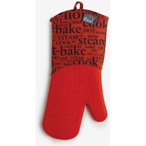 Zeal Steam Stop Silicone Single Gauntlet Oven Glove Gingham in Red Red Zeal Steam Stop Silicone Single Gauntlet Oven Glove Gingham in Red Red