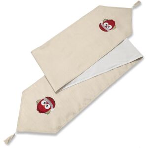 Luxury Living Owl Christmas Table Runner in Cream Cream Luxury Living Owl Christmas Table Runner in Cream Cream