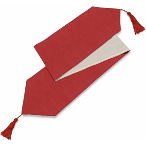 Luxury Living Faux Linen Fully Lined Table Runner in Red Red Luxury Living Faux Linen Fully Lined Table Runner in Red Red