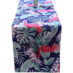 Luxury Living Flamingo Water Repellant Table Runner in Blue Blue Luxury Living Flamingo Water Repellant Table Runner in Blue Blue