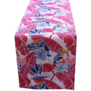 Luxury Living Toucan Water Repellant Table Runner in Pink Pink Luxury Living Toucan Water Repellant Table Runner in Pink Pink