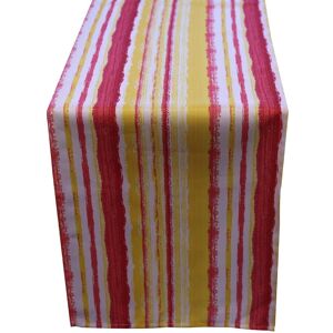Luxury Living Striped Water Repellant Table Runner in Red Red Luxury Living Striped Water Repellant Table Runner in Red Red