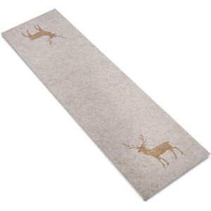 Luxury Living Christmas Felt runner 35cm x 120cm in Light Beige Size: 35 cm x 120 cm Light Beige 35 cm x 120 cm Luxury Living Christmas Felt runner 35cm x 120cm in Light Beige Size: 35 cm x 120 cm Light Beige 35 cm x 120 cm
